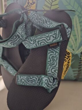 Teva Green Patterned Strap Sandals